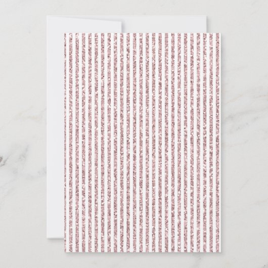 ブランチとバブリーが2つのバックグラーで輝ストライプのく 招待状 (裏面)