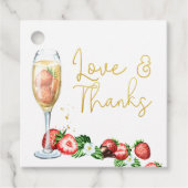 ブランチとバブリーのイチゴ愛と感謝してい フェイバータグ (正面)