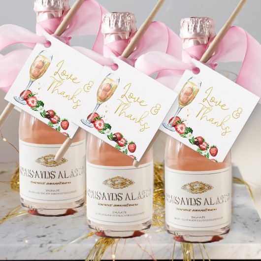 ブランチとバブリーのイチゴ愛と感謝してい フェイバータグ