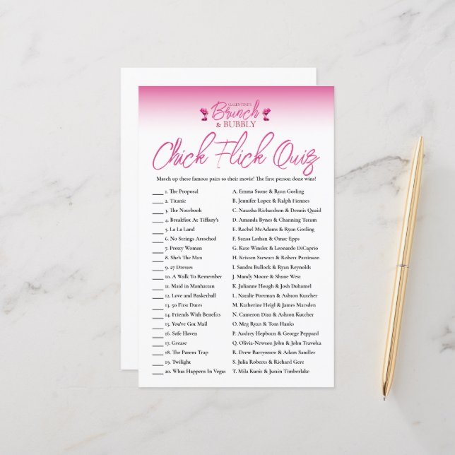 ブランチとバブリーのガレントインシックフリックのゲームクイズ (正面/裏面インサイチュ)