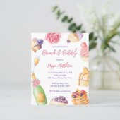 ブランチとバブリーのパティスリーのパンケーキの予算招待状 (スタンド正面)