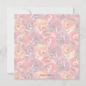 ブランチとバブリーのフローラブライダルシャワー招待状 (裏面)