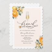 ブランチとバブリーのブライダルシャワーの招待 招待状 (正面/裏面)