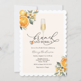 ブランチとバブリーのブライダルシャワーの招待 招待状