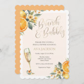 ブランチとバブリーのブライダルシャワーの招待 招待状 (正面/裏面)