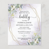 ブランチとバブリーの予算ブライダルシャワー招待状 (正面)