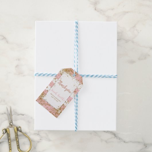 ブランチとバブリーをありがとう ギフトタグ (より糸付き)