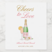 ブランチとバブリーを愛する応援 ワインラベル (シングルラベル)