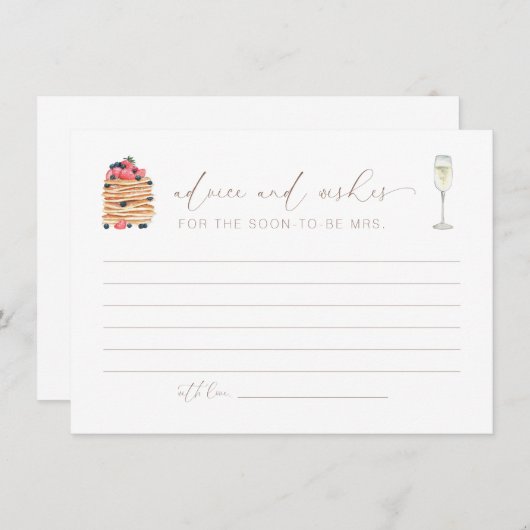 ブランチとバブリーアドバイスとウィッシュカード エンクロージャーカード (正面/裏面)