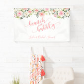 ブランチとバブリーバナー – ピンク文字 横断幕 (インサイチュ)