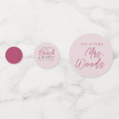 ブランチとバブリーブライダルシャワーテーブル紙吹雪 コンフェッティ (裏面)