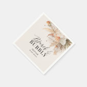 ブランチとバブリーブライダルシャワーパンパスグラス紙 スタンダードカクテルナプキン (角)