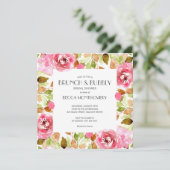 ブランチとバブリー水カラーブライダルシャワー招待状 (スタンド正面)