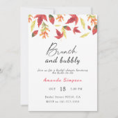 ブランチとバブリー秋ブライダルシャワー 招待状 (正面)