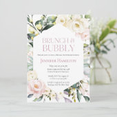 ブランチとバブリー | ボホフローラブライダルシャワー 招待状 (スタンド正面)