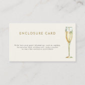 ブランチとバブルシャンパン ブライダルシャワー エンクロージャーカード (正面)