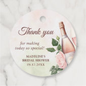 ブランチとバブルリーシャンパン ブライダルシャワー フェイバータグ (裏面)