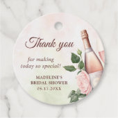 ブランチとバブルリーシャンパン ブライダルシャワー フェイバータグ (正面)