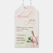 ブランチとバブルリー シャンパンブライダルシャワー ギフトタグ (裏面)