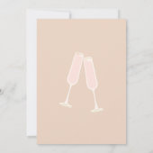 ブランチとバブルリー プロセッコ ブライダルシャワー 招待状 (裏面)