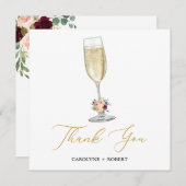 ブランチとバブル ブライズシャワー感謝カード サンキューカード (正面/裏面)