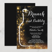 ブランチとバブル ブライズシャワー招待状 招待状 (正面/裏面)