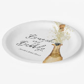 ブランチとバブル ブライダルシャワーの紙皿 ペーパープレート (アングル)