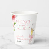 ブランチとバブル | ボウ ワイルド ガーデン ブライダルシャワー 紙コップ (正面)