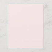 ブランチと泡立つピンクのブライダルシャワーの招待 (裏面)