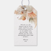 ブランチと泡立つブライダルシャワーのススキ ギフトタグ (裏面)