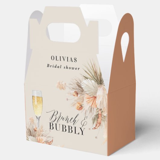 ブランチと泡立つブライダルシャワーのススキ フェイバーボックス (オープン)