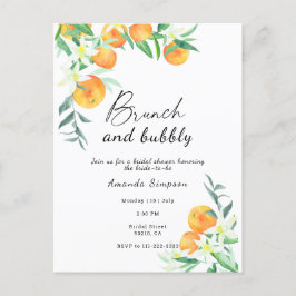 ブランチと泡立つブライダルシャワー ポストカード