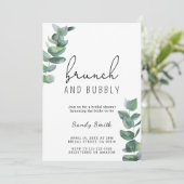 ブランチと泡立つブライダルシャワー 招待状 (スタンド正面)