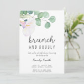 ブランチと泡立つブライダルシャワー 招待状 (スタンド正面)