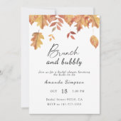 ブランチと泡立つブライダルシャワー 招待状 (正面)