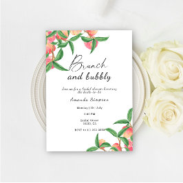 ブランチと泡立つブライダルシャワー 招待状