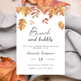 ブランチと泡立つブライダルシャワー 招待状