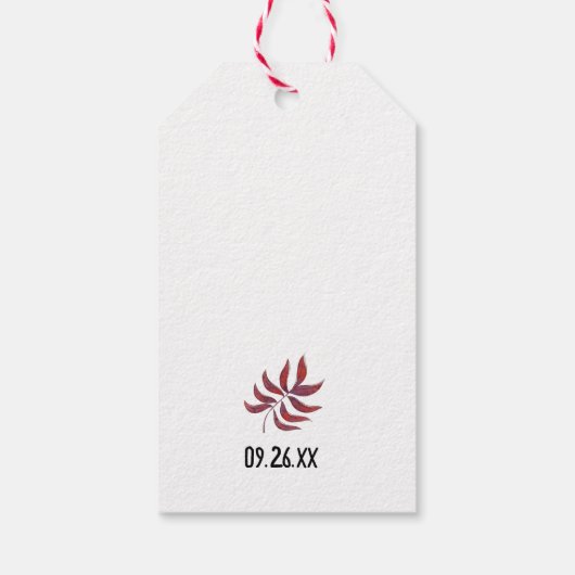 ブランチと泡立つミモサ感謝していシャンパン ギフトタグ (裏面)