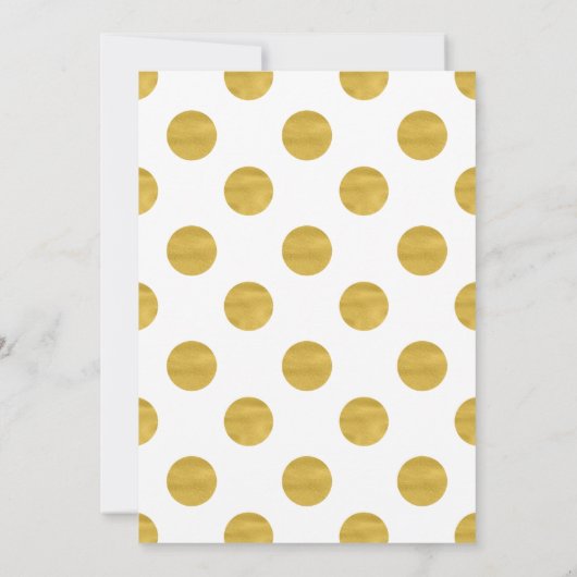 ブランチと泡立つ白い黒の金ゴールドブライダルシャワー 招待状 (裏面)