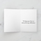 ブランチにキュートな水彩のフクロウ カスタムカード カード (内部)