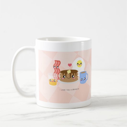 ブランチのマグ愛して下さい コーヒーマグカップ (左)