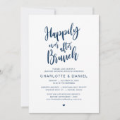 ブランチの後ずっと幸せに結婚走り出して 招待状 (正面)