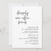 ブランチの後ずっと幸せに結婚走り出して 招待状 (正面)