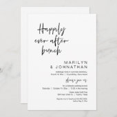 ブランチの後ずっと幸せに結婚走り出して 招待状 (正面/裏面)