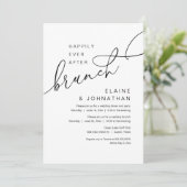 ブランチの後、幸いにも結婚の駆け落ちパーティー 招待状 (スタンド正面)
