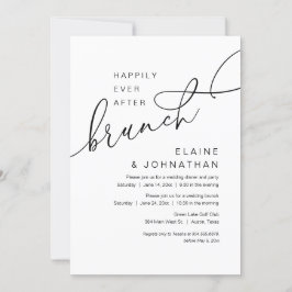 ブランチの後、幸いにも結婚の駆け落ちパーティー 招待状