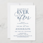 ブランチの後、幸いにも結婚の駆け落ちパーティー 招待状 (正面)