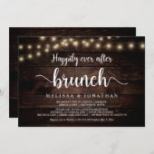 ブランチの後、幸いにも、文字列の光、駆け落ち 招待状 (正面/裏面)