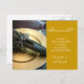 ブランチの招待状 インビテーションポストカード (正面/裏面)