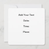 ブランチの招待状 招待状 (裏面)